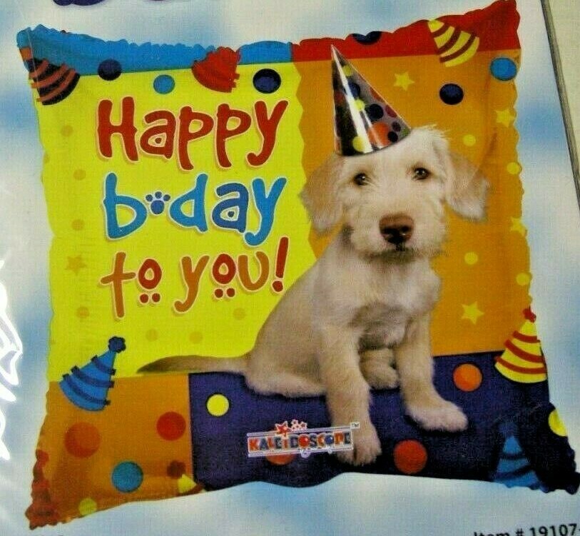 Balloon,Happy Birthday To You, Square, Foil, 18″, By ConverUSA, Brand New