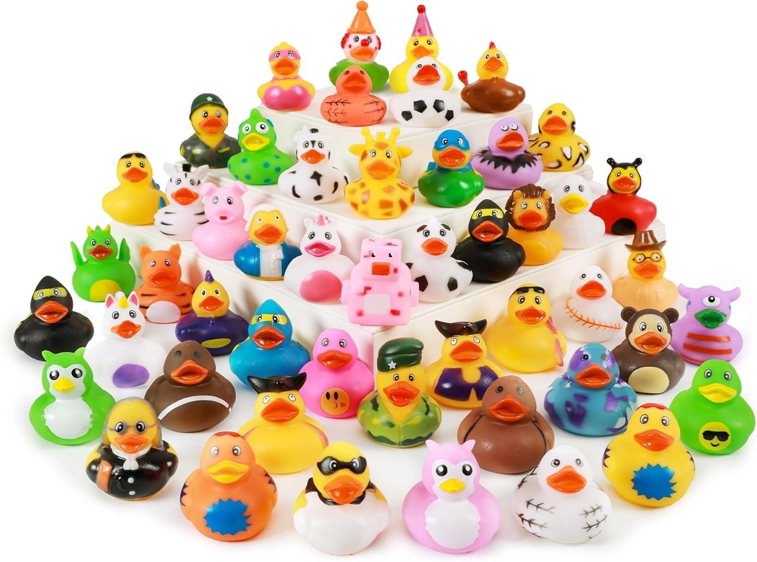Rubber Ducks in Bulk,Assortment Duckies for Jeep Ducking Floater Duck Bath Toys