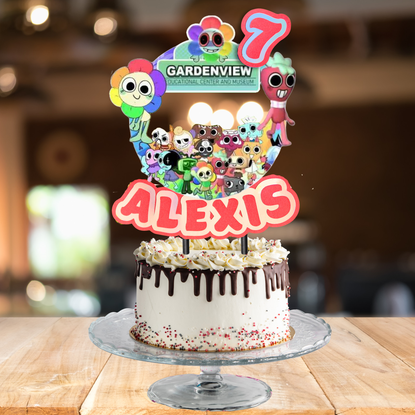 Dandys world PARTY SUPPLIES BIRTHDAY DECORATION BALLOON TABLEWARE SWIRL DISPlaY