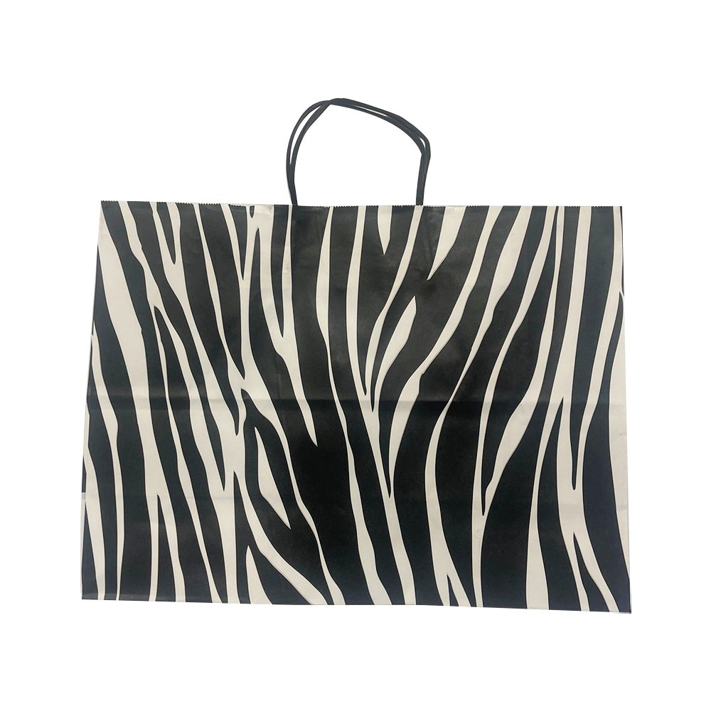 16″ Kraft Paper Gift Bag with Twisted-paper Rope Handles for all Occasion-PACK 4