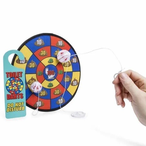 Toilet Potty Darts Game – Funny Gag Joke Gift Toy