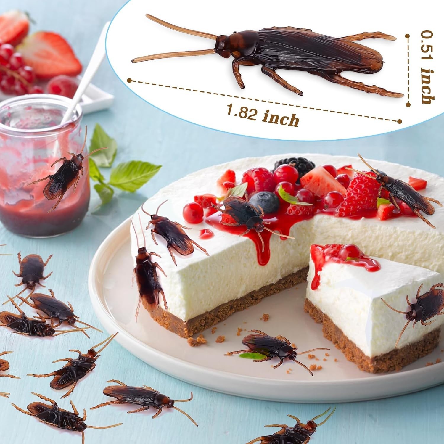 Ultimate Prank Kit: 15PCS Realistic Cockroaches for Halloween and April Fools