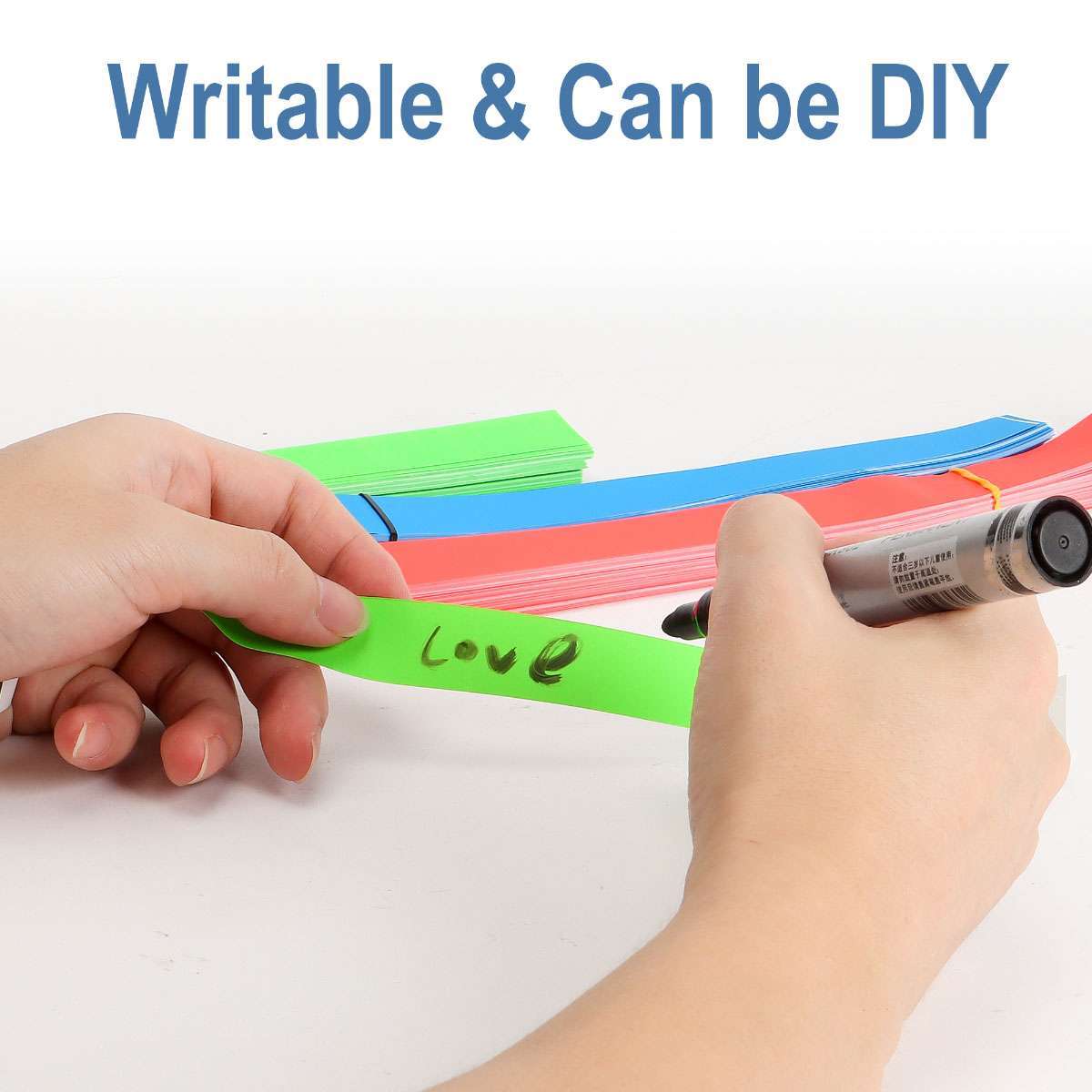 100Pcs Waterproof Hand Bands Neon Wrist Bands for Events Concert Adhesive