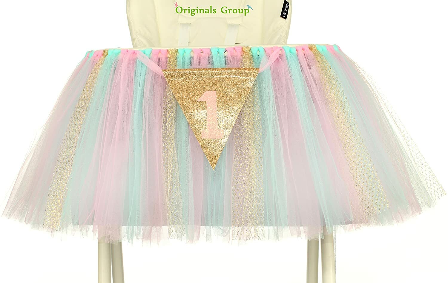 Originals Group Baby Girls 1st Birthday High Chair Tutu Party Decoration