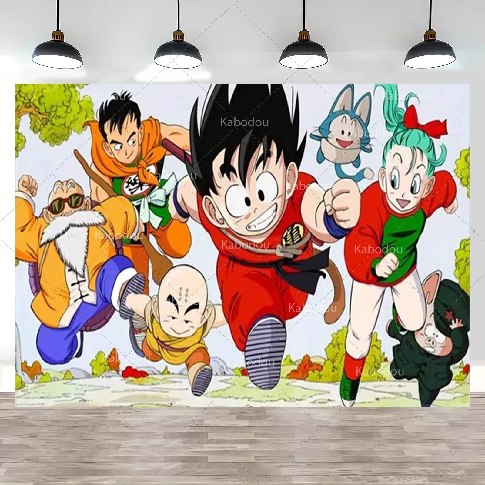 Dragon Ball Baby Goku Party Backdrop Kids Boy Birthday Photograph Background Gol