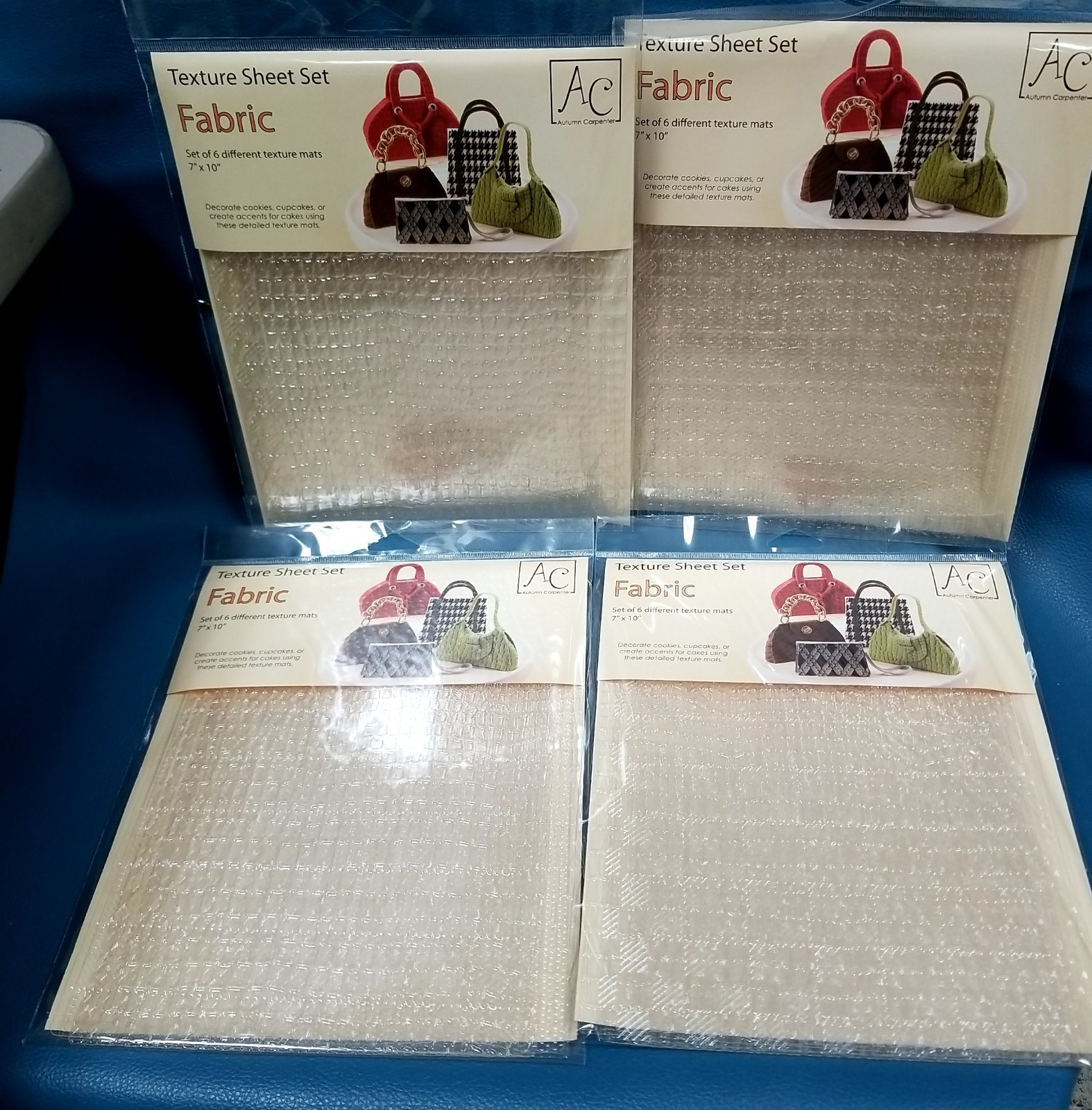 Resellers Huge Lot New 6pc Autumn Carpenter Fabric Texture Sheets for Baking