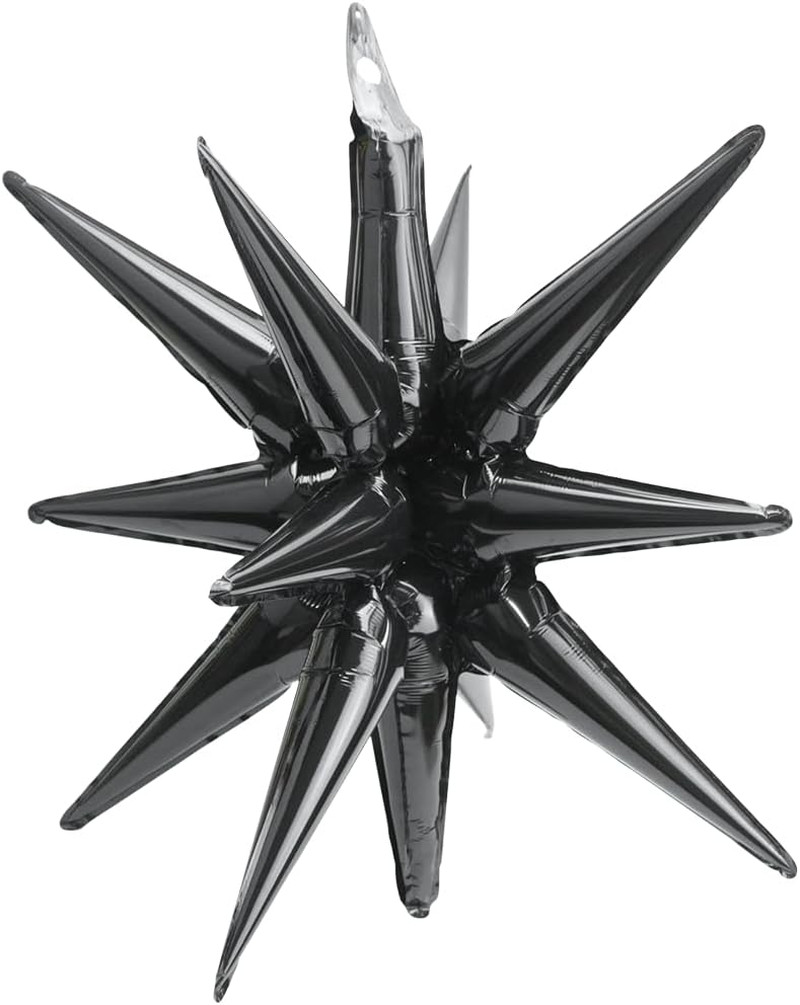 4D 14 Point One-Piece Star Cone Balloon Metallic Spike Explosion Star Balloon, 6