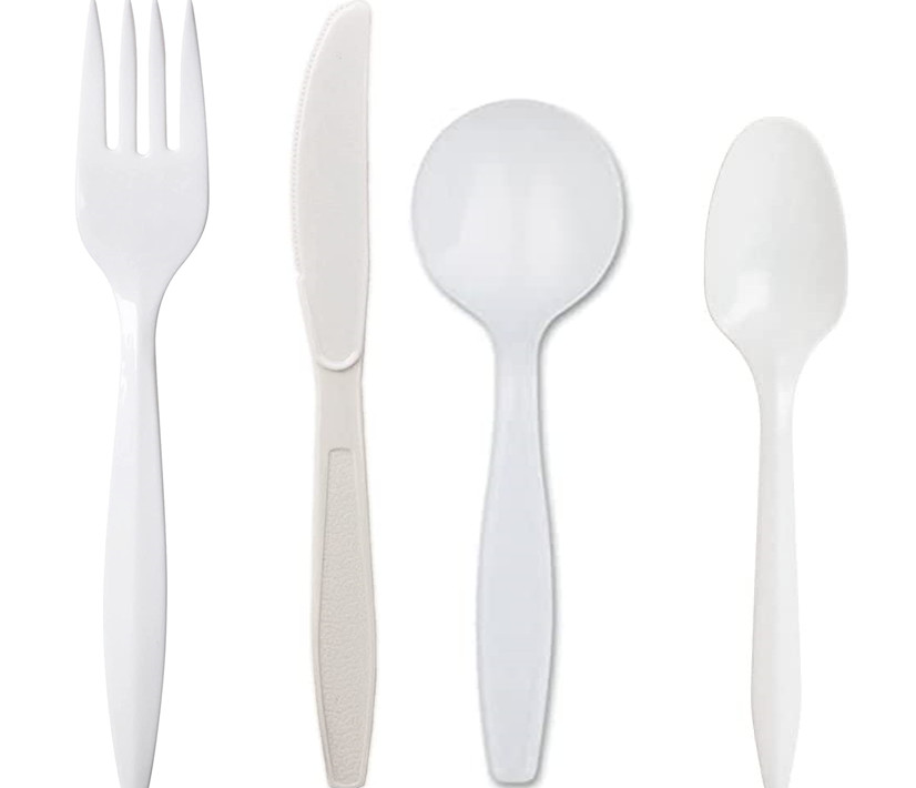 1000 Disposable Plastic White Forks,Knifes,Soup Spoons,Tea Spoons For Events
