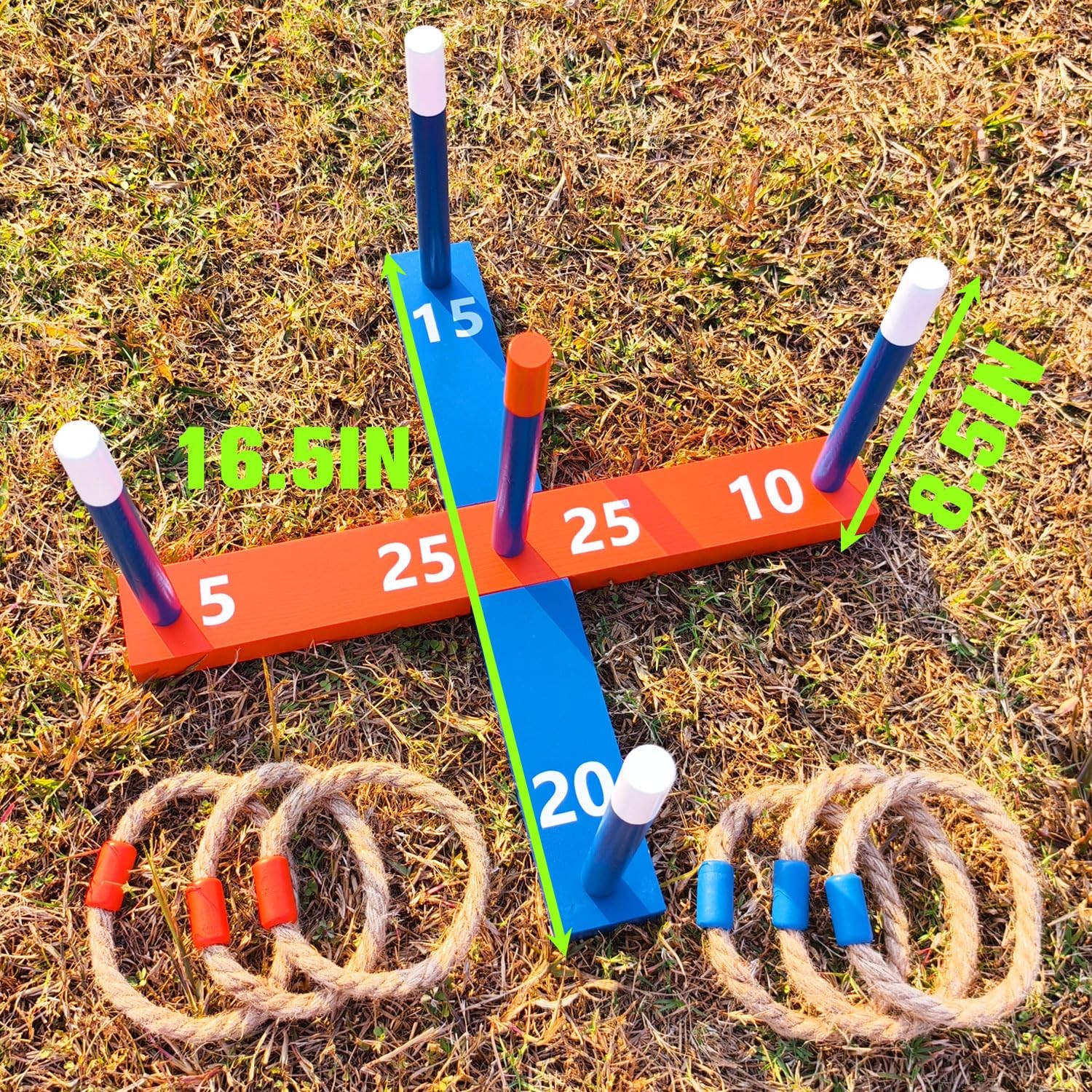Ring Toss Game for Kids – Indoor & Outdoor Game for Family and Adults with 5 …