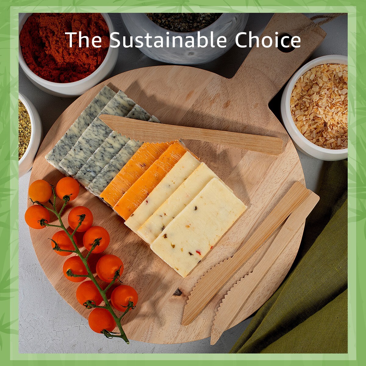 Ibambo 100% Bamboo Knives – 100 Compostable Knives, Disposable or Reusable