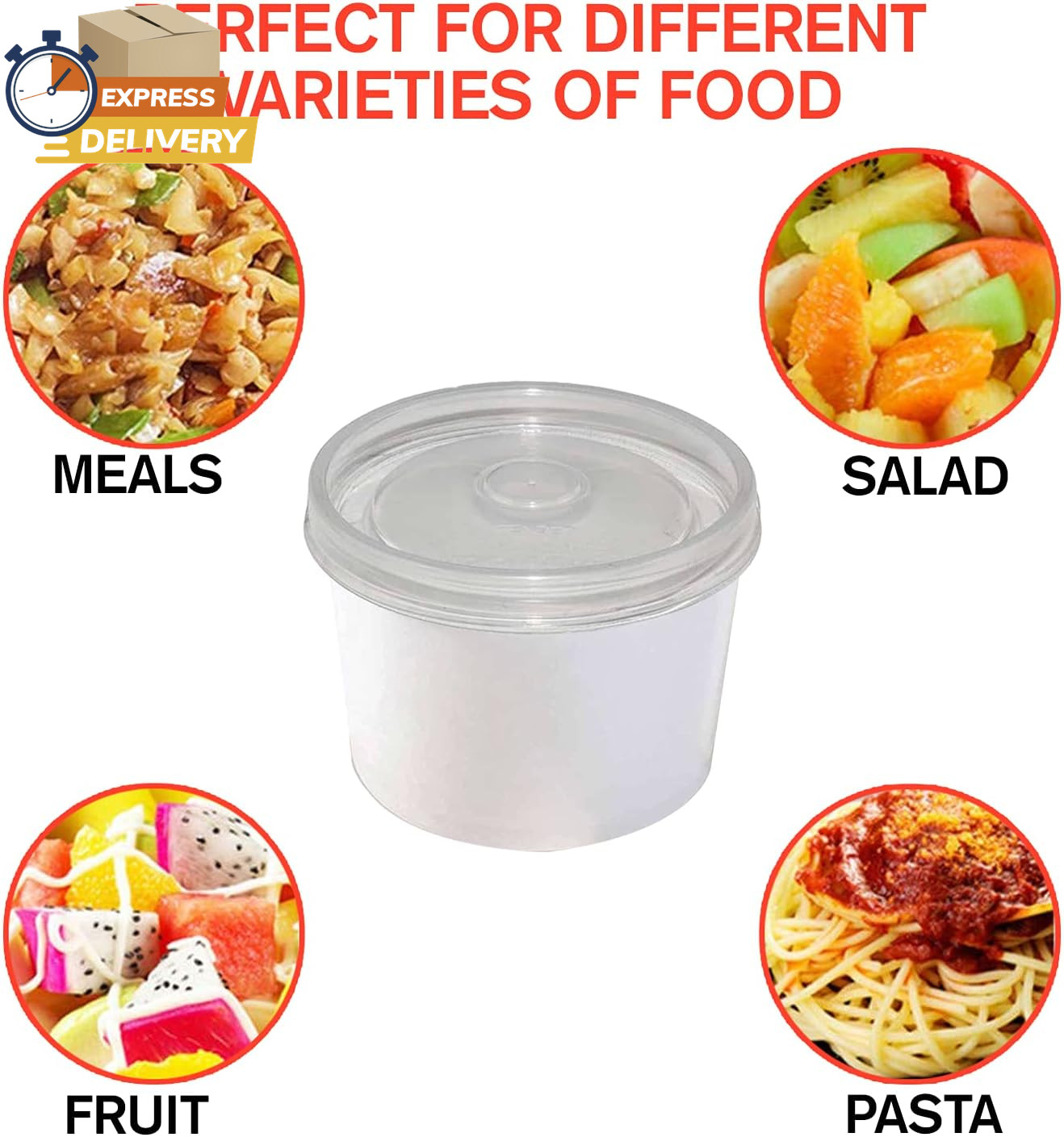 16Oz Paper Soup Containers with Lids, Disposable Soup Bowls, 50 Count 👌