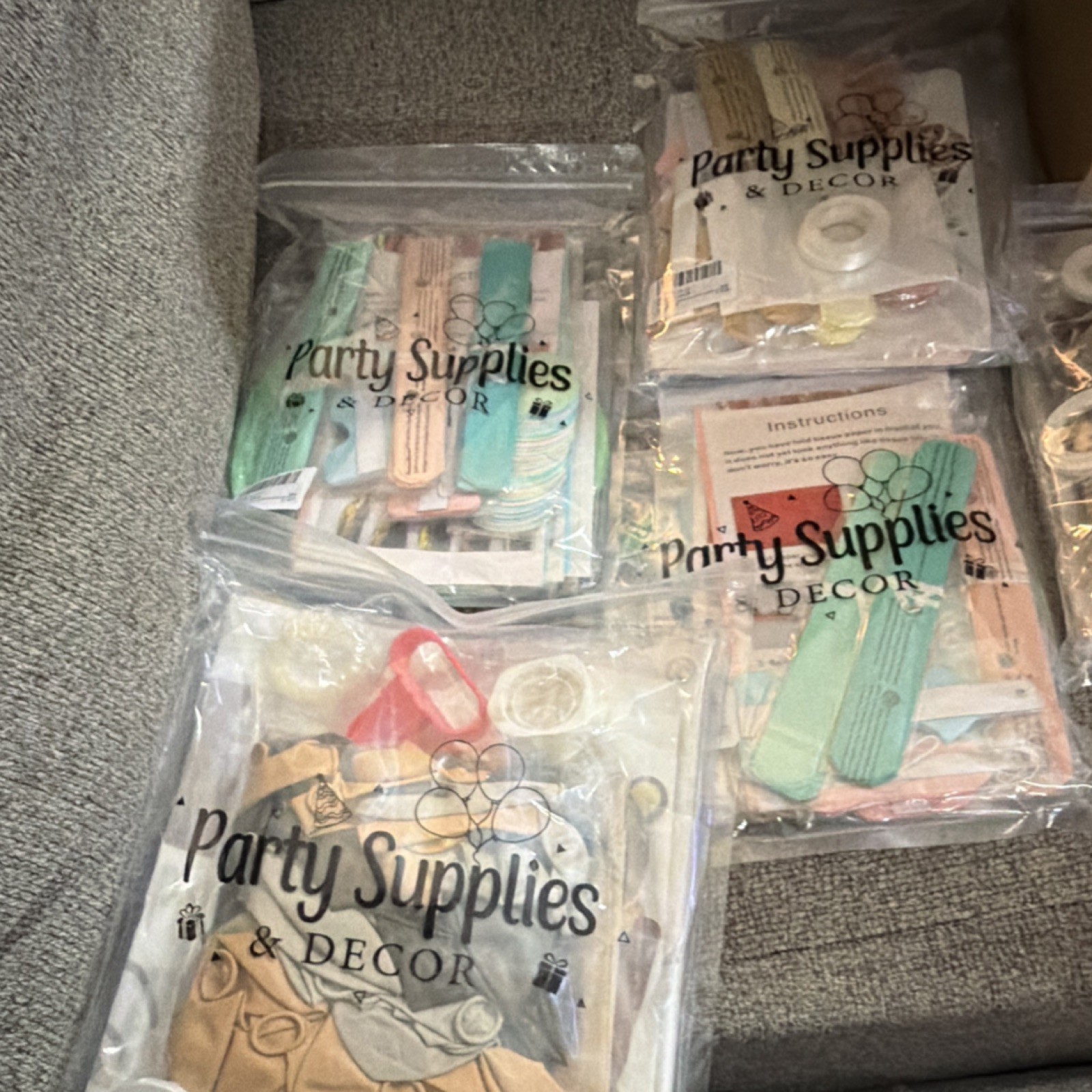 Party Supplies & Decor Party Decorations Lot Multicolor Paper & Plastic