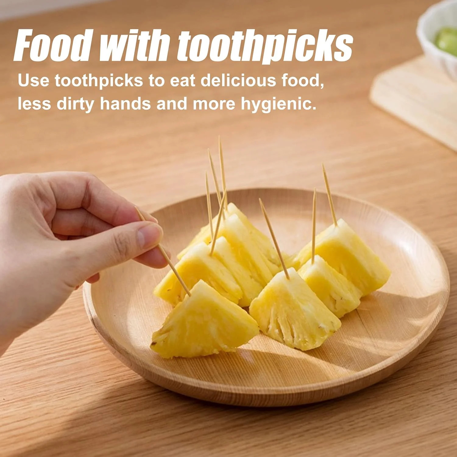 500 Count Toothpicks – Wooden Toothpicks Premium Tooth Picks for Appetizer,Olive