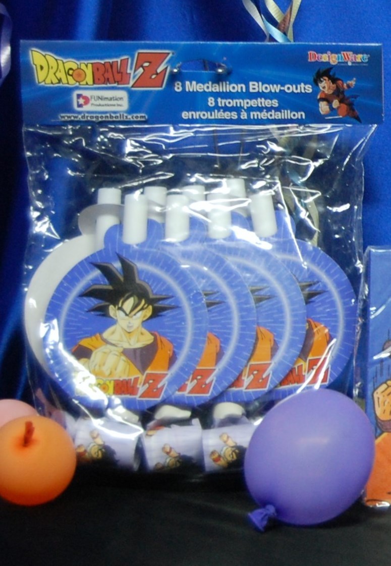 Dragon Ball Z Party Set # 3 DBZ Hats Blowouts Loot bags