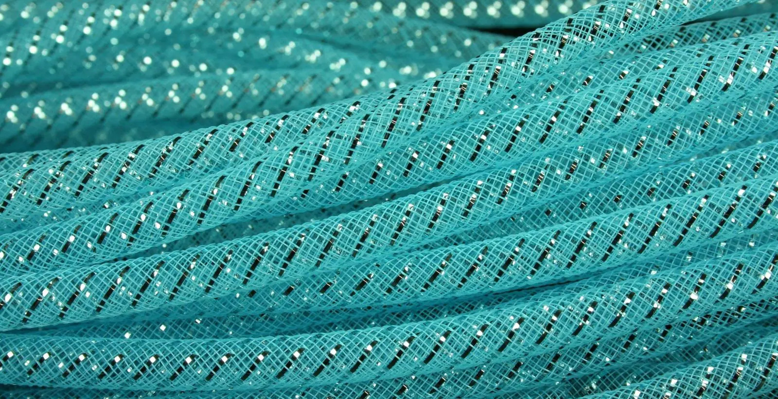8MM Deco Mesh Tubing Flexible CYBERLOX Party & Holiday Choose Color and Yards