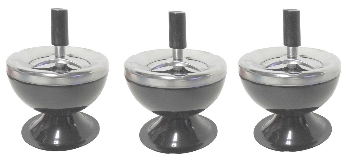 Spinning Ashtray Keeps Odors Away Art Deco Brand New 3 Pack