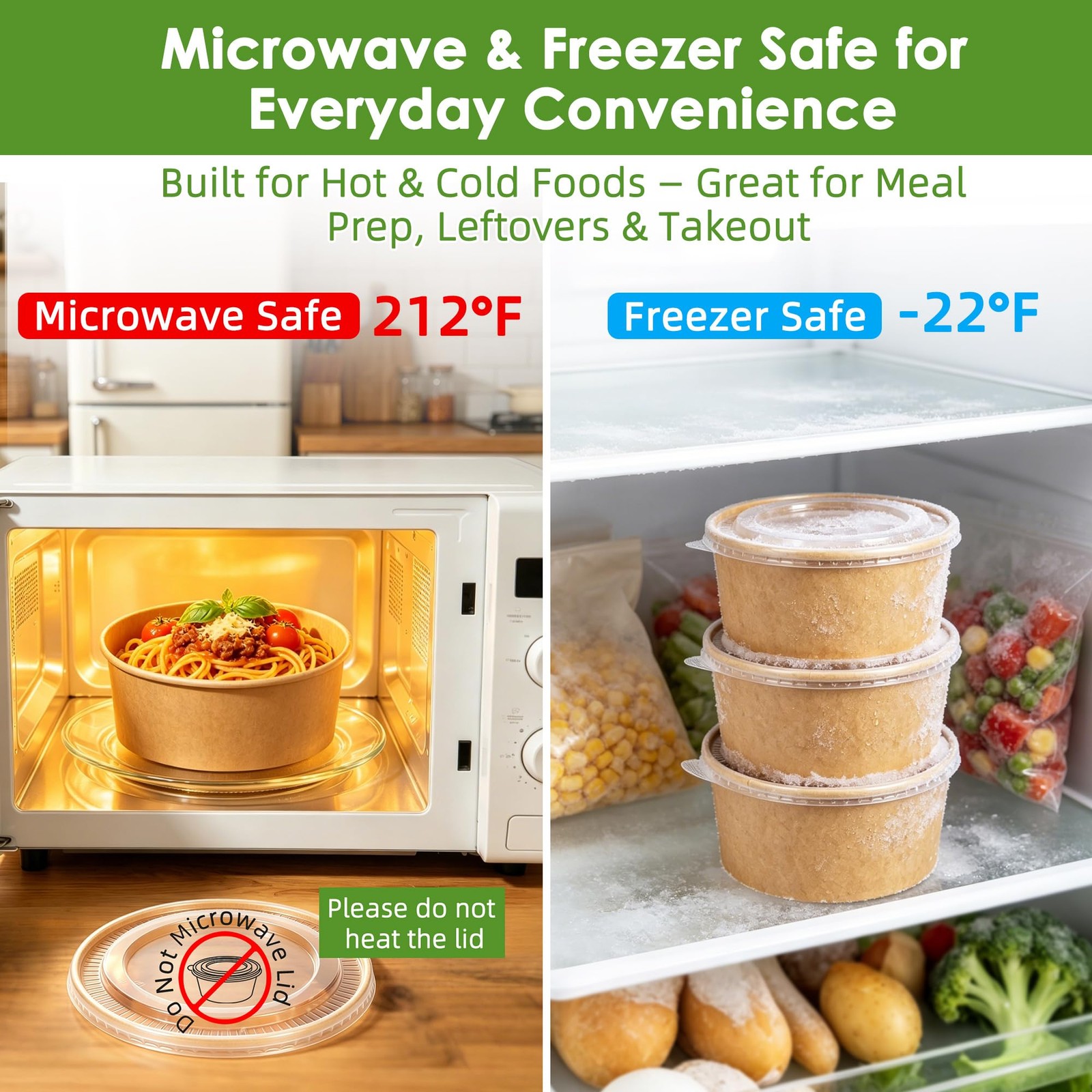 50-Pack 35oz Disposable Meal Prep Containers with Lids and Forks, Compostable…