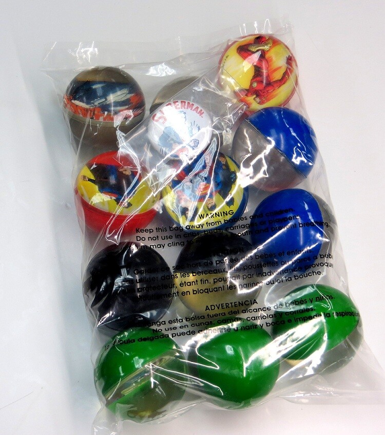 DC Comics Super Hero High Bounce Balls with Collector’s Pin