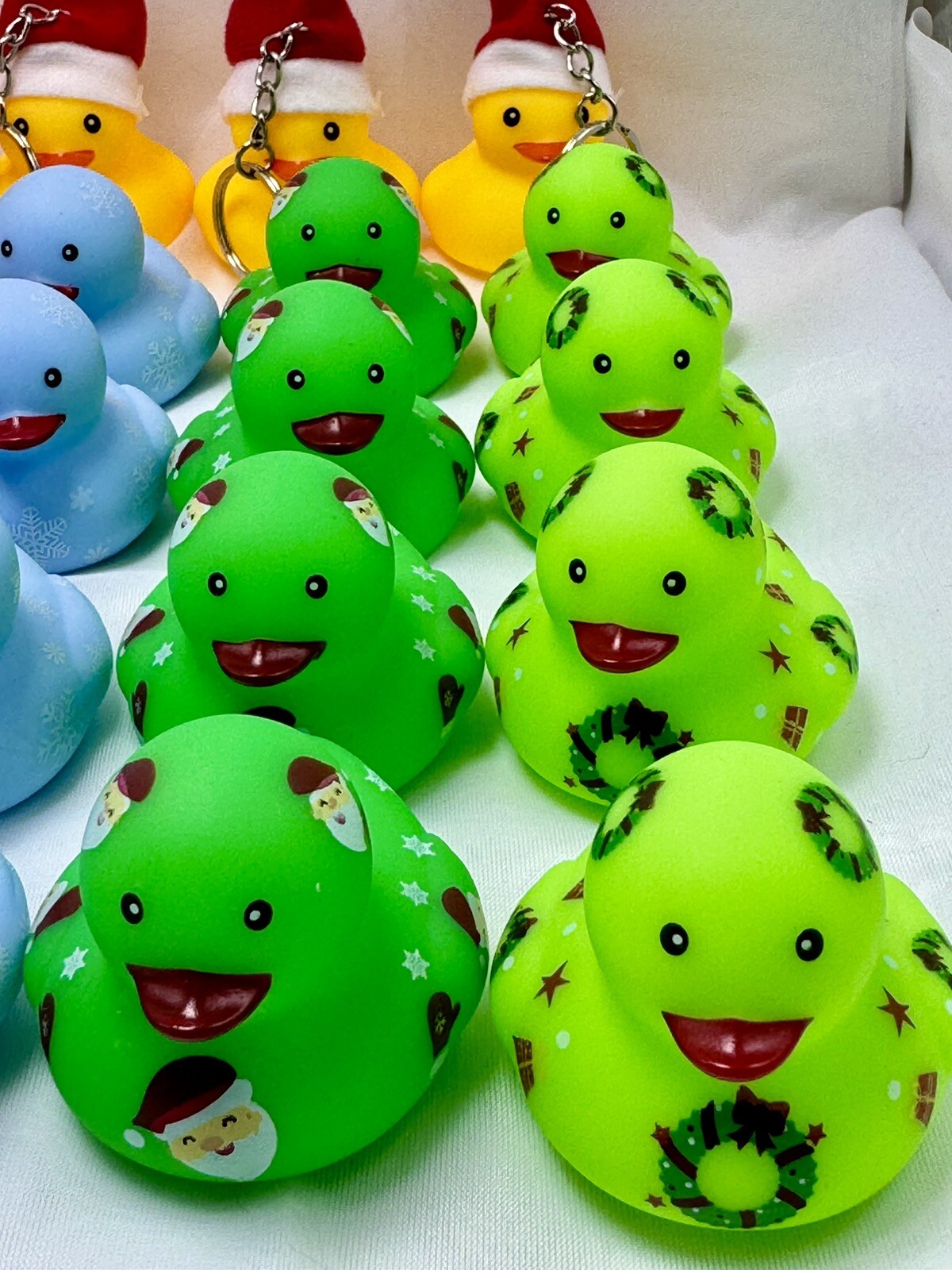35 PCS Assorted Christmas Rubber Ducks for Jeep Ducking 2″ Squeaky Duck Jeeping