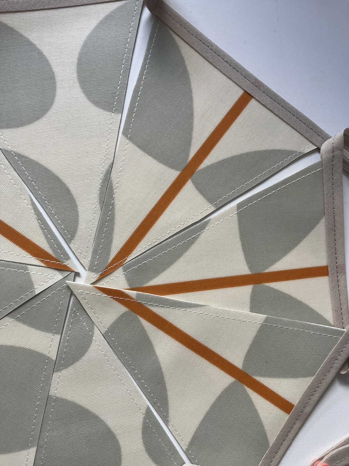 Handmade Oilcloth Bunting – Garden/Home Contemporary – 2 Meters Double Sided