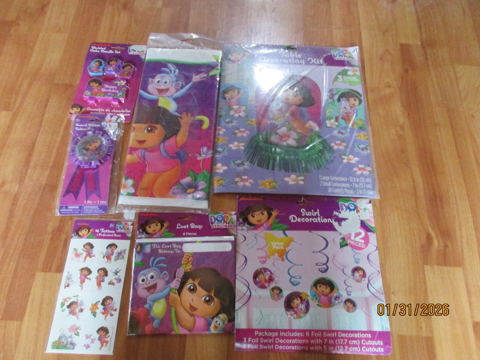 Dora’s Flower Adventure Birthday Party Supplies Multi-color 8pc Lot