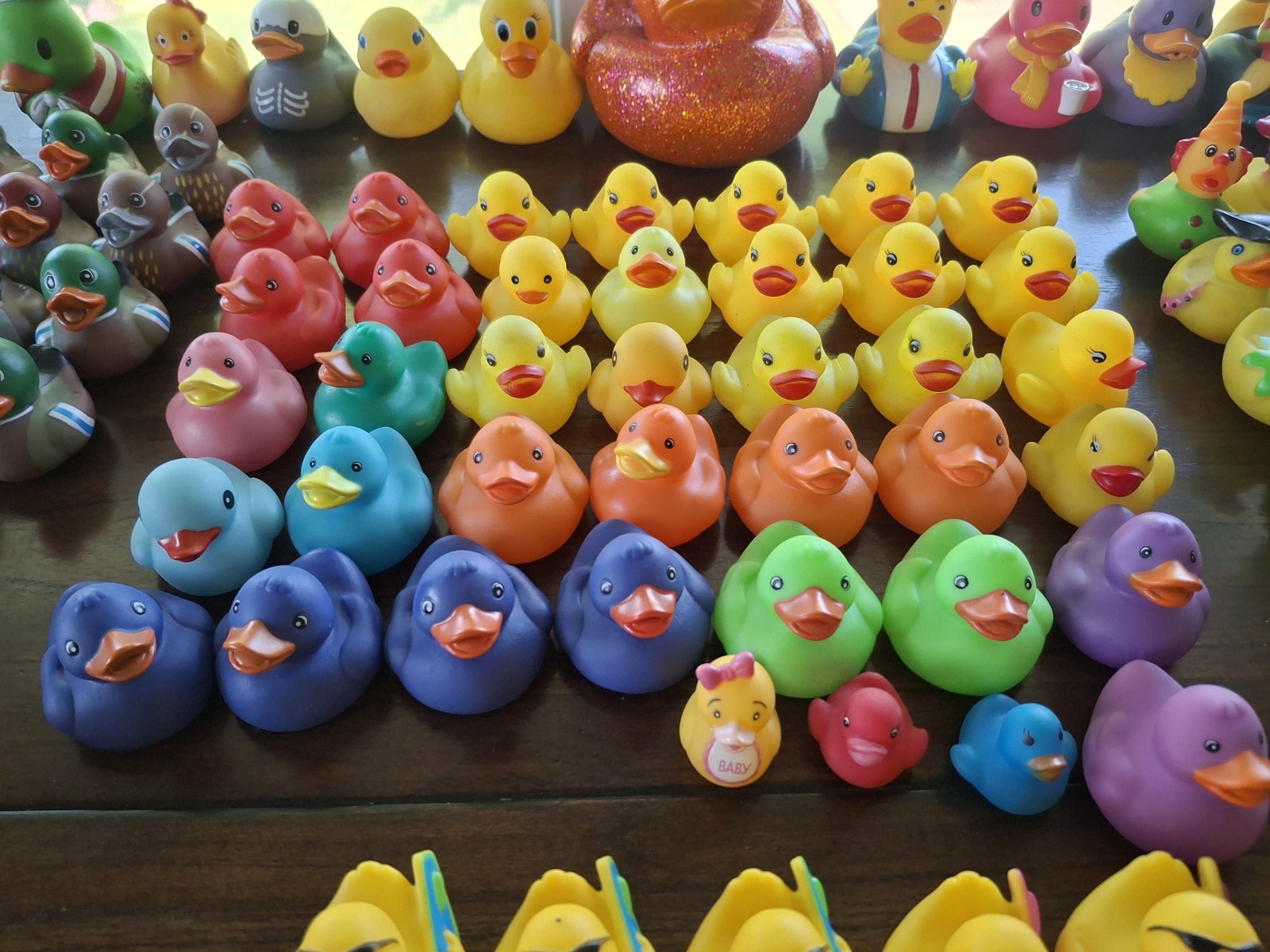 Large Collection (300) of assorted Rubber Ducks for Jeep “Ducking”/Party Favors