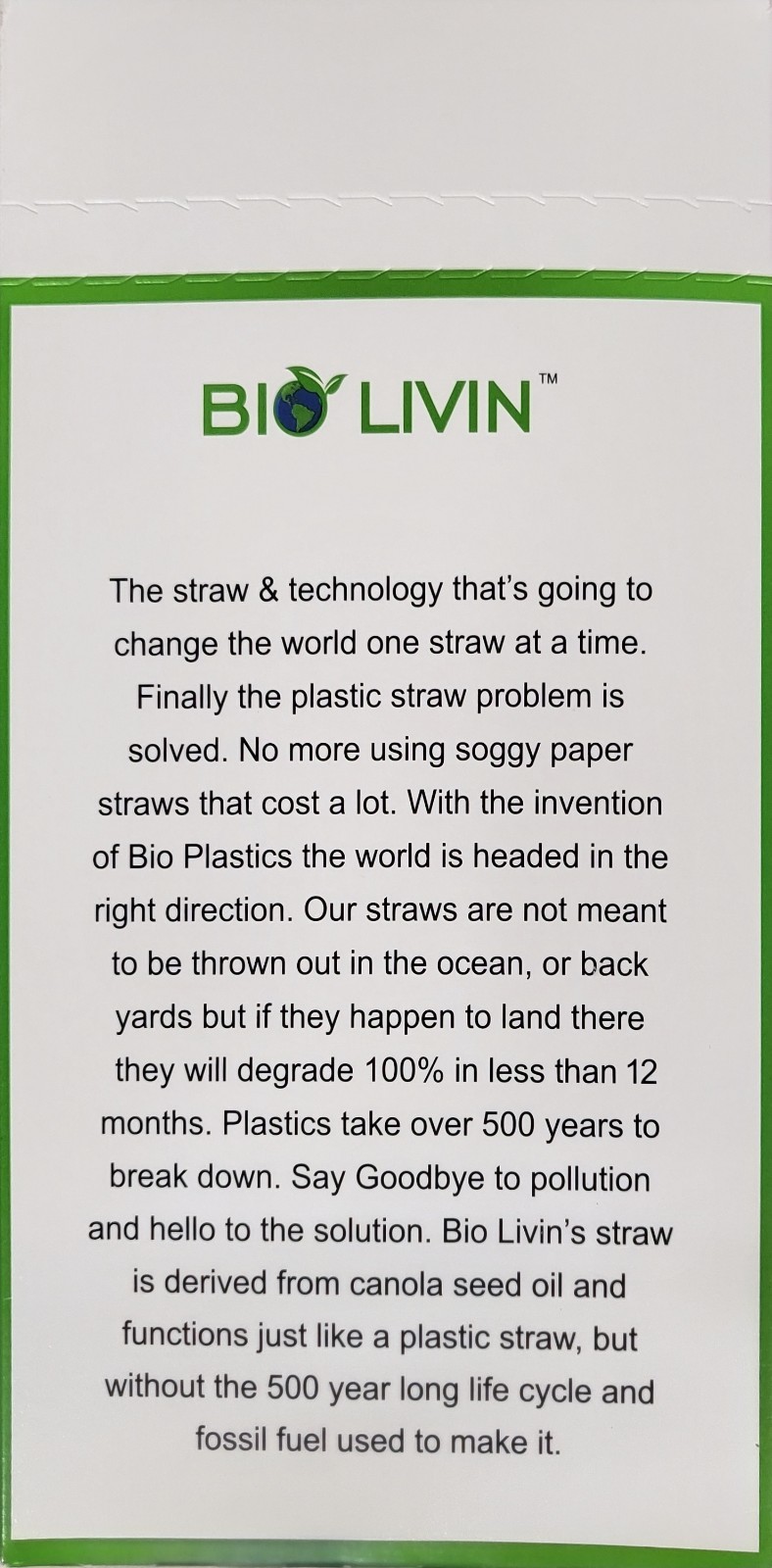 2400 Straws Individually Wrapped 100% Plant-Based Compostable – Biodegradable