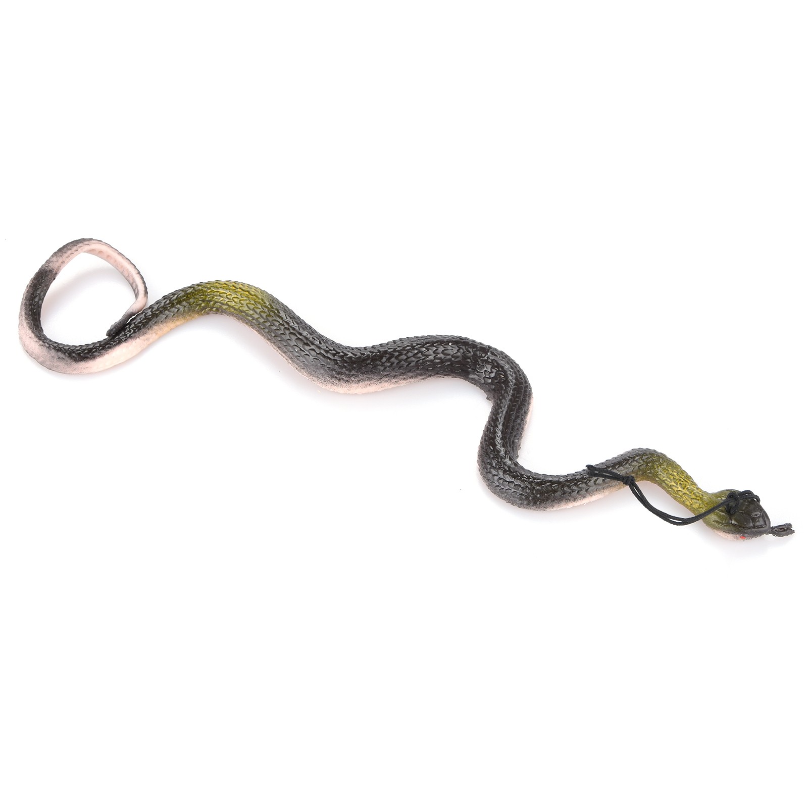 40CM Brown Rubber Toy Fake Snake Safari Garden Prop Joke Prank Halloween Gift