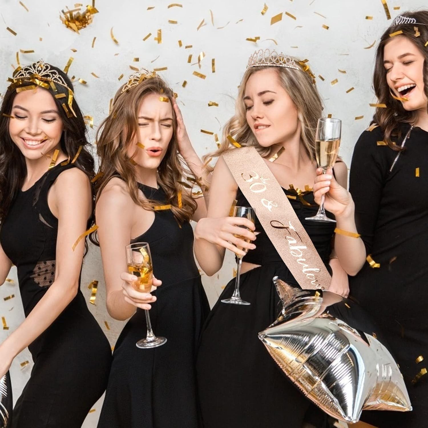 Dazzling 30th Birthday Tiara and Sash Set – Perfect for Instagram-Worthy Moments