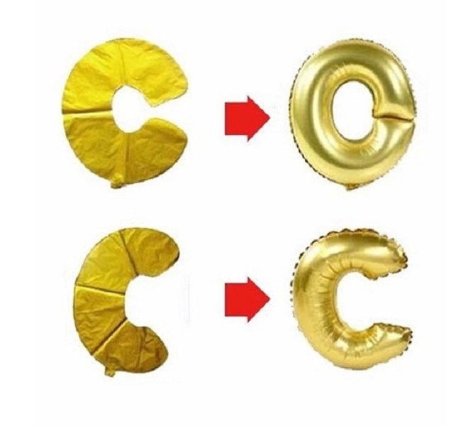 16″ FOIL LETTER BALLOONS NUMBER BALLOON ALPHABET SILVER GOLD PARTY SUPPLIES BABY