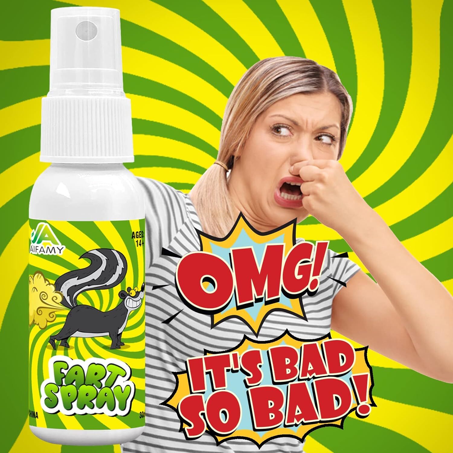 Potent Stink Spray 30ml Fart Extra Strong Non Toxic Prank 1P-30ml
