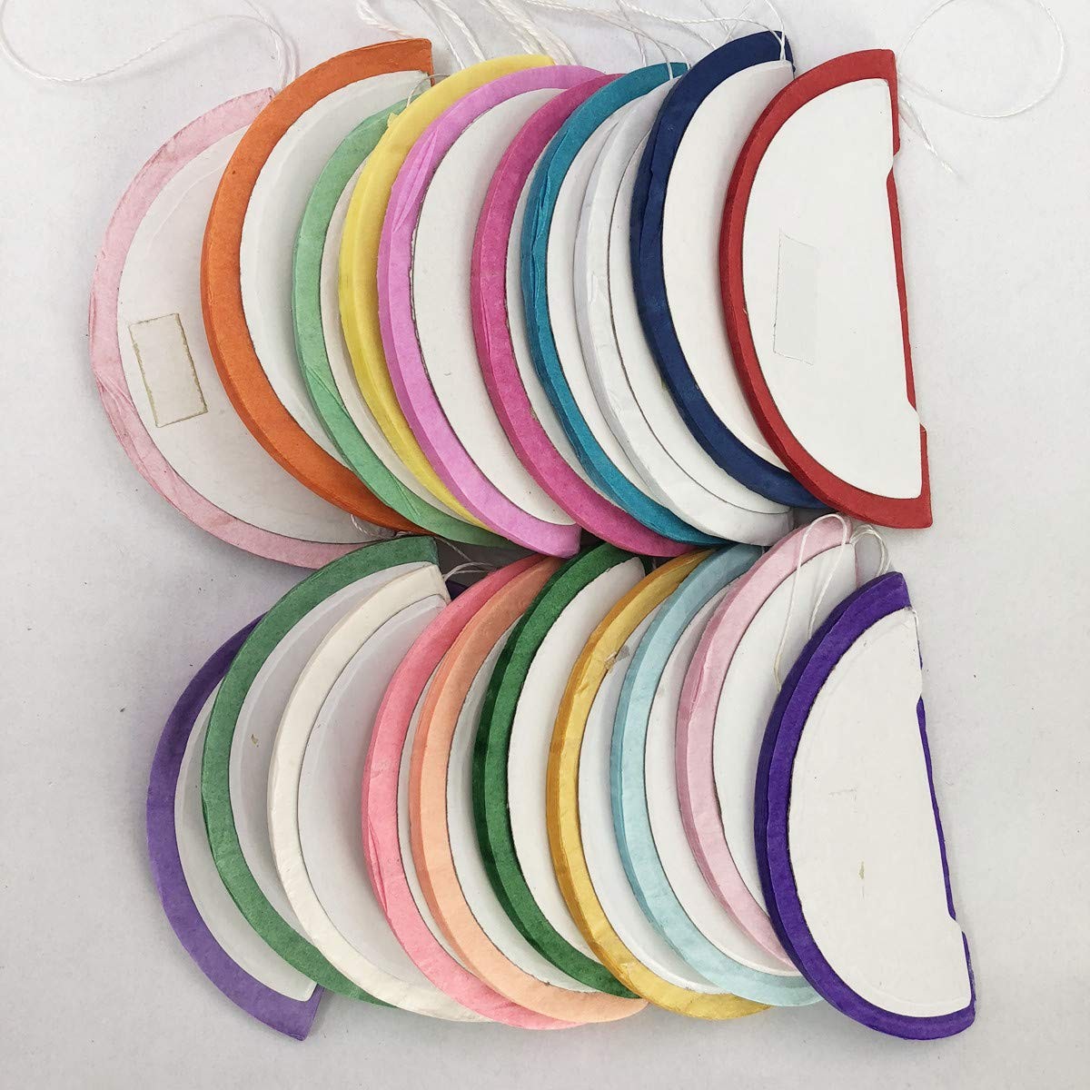 20 PCS 3 Inch Multi-Color Honeycomb Decoration Paper Flower Ball Pom Pom