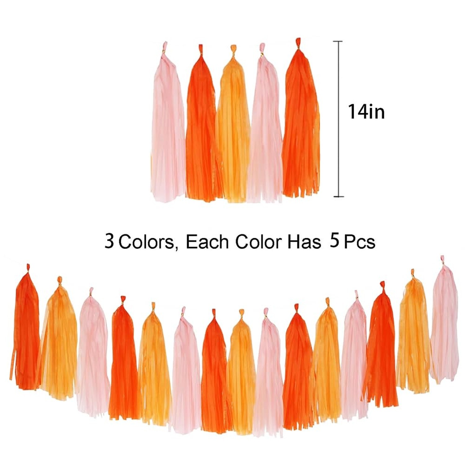Pink and Orange Birthday Party Decorations, Hot Pink Party Decorations for Wo…
