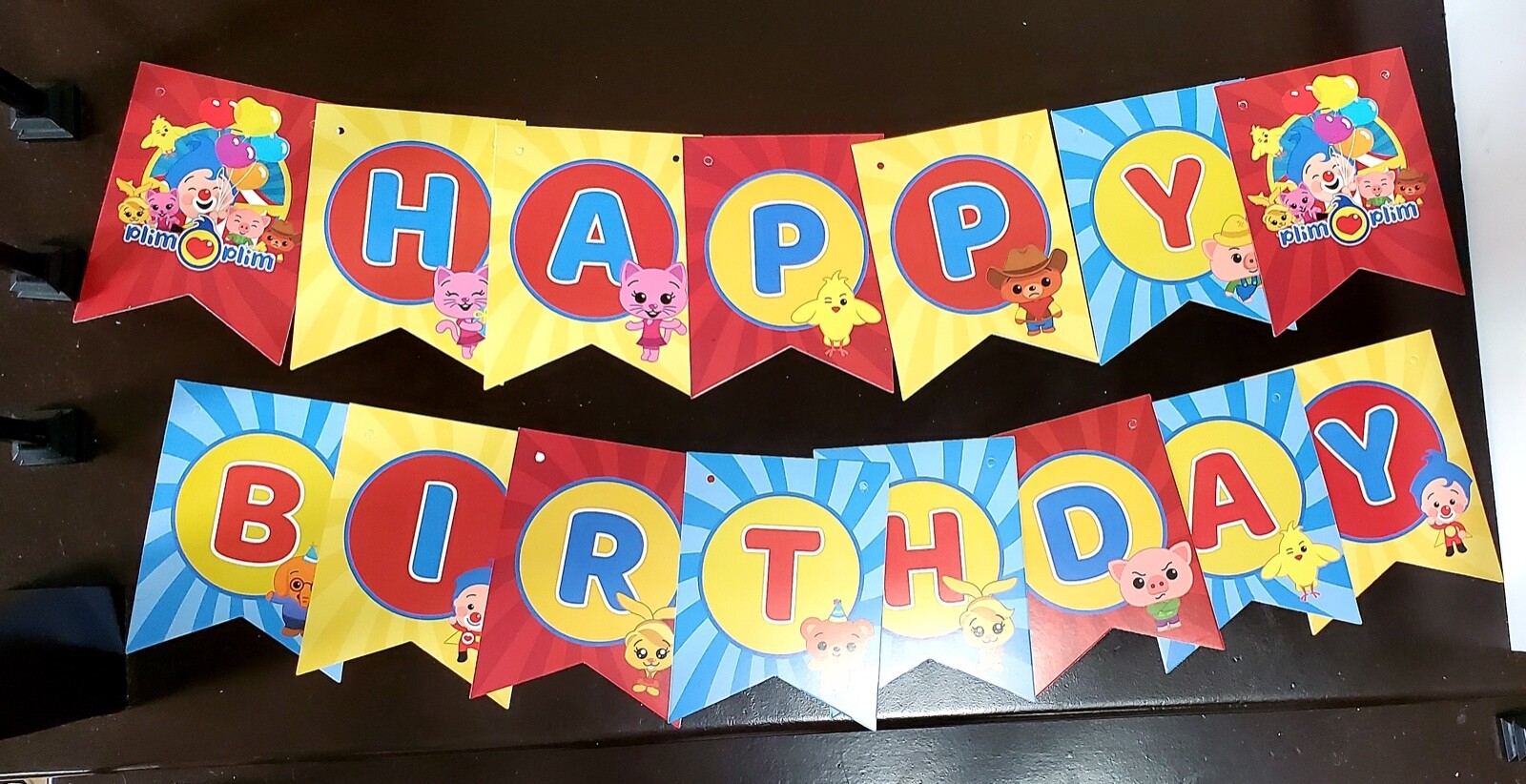 PLIM PLIM PARTY SUPPLIES DECORATION BALLOONS BANNER TABLE COVER THEME CAKE