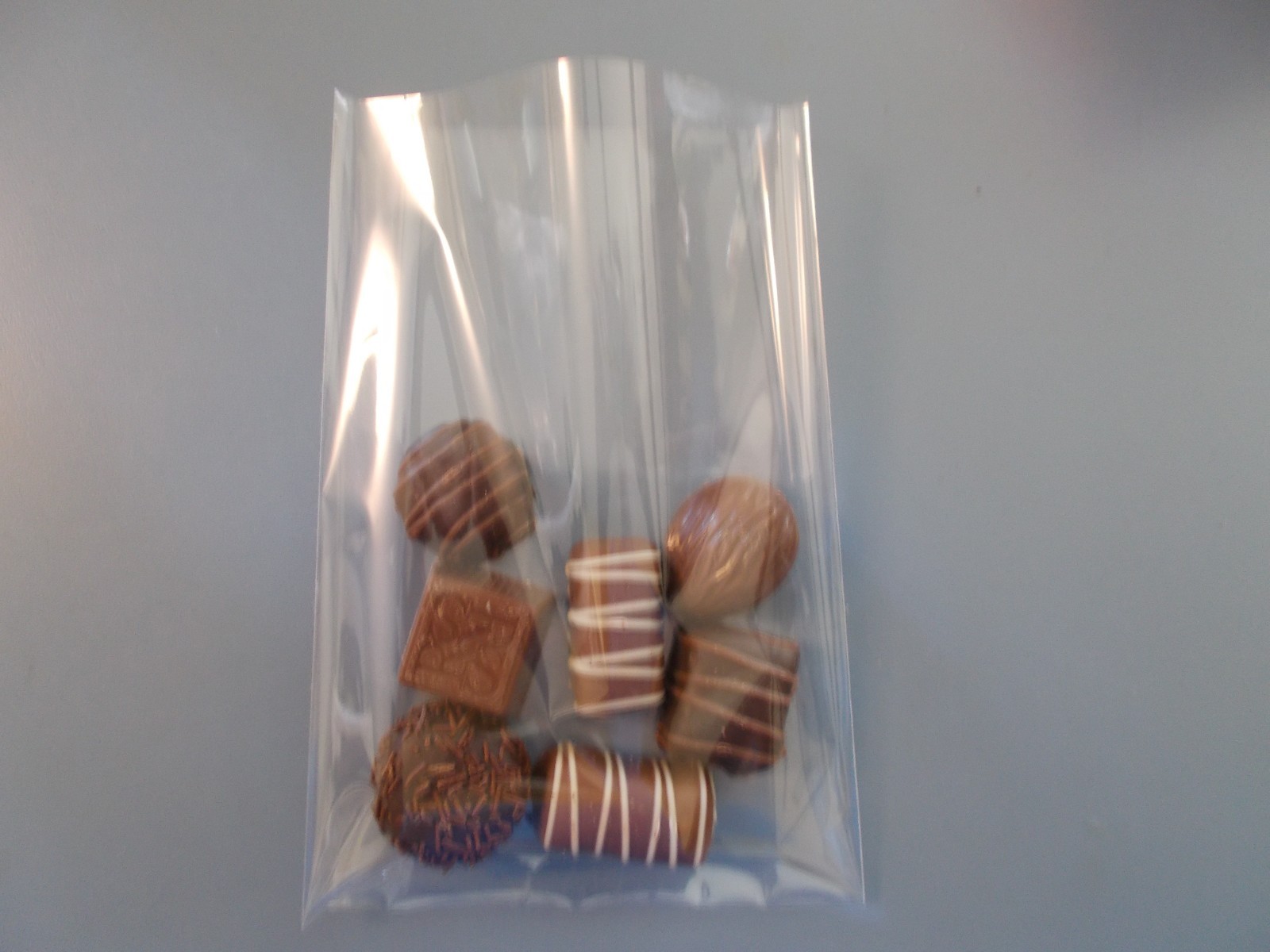 200 CLEAR POLY BAKERY CELLO CANDY BAG POLYPROPYLENE COOKIE FLAT POLY TREAT BAGS