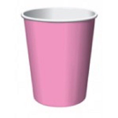 Solid Paper Cups 9 oz Red Blue Yellow Green Purple Pink Lavender Black Magenta