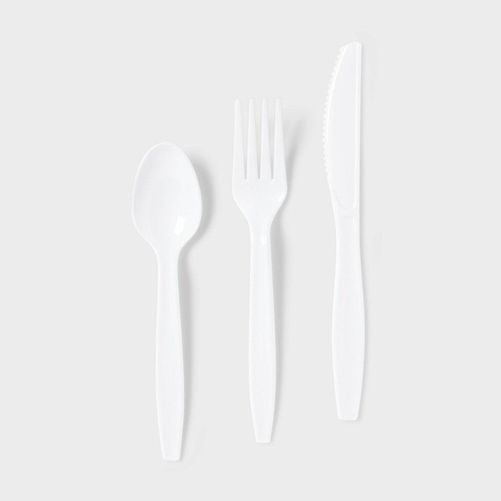 Plastic Forks, Spoons and Knives – 120ct – Dealworthy: Disposable Flatware Sets