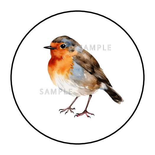 Robbin Bird stickers labels tags envelope seals party favors