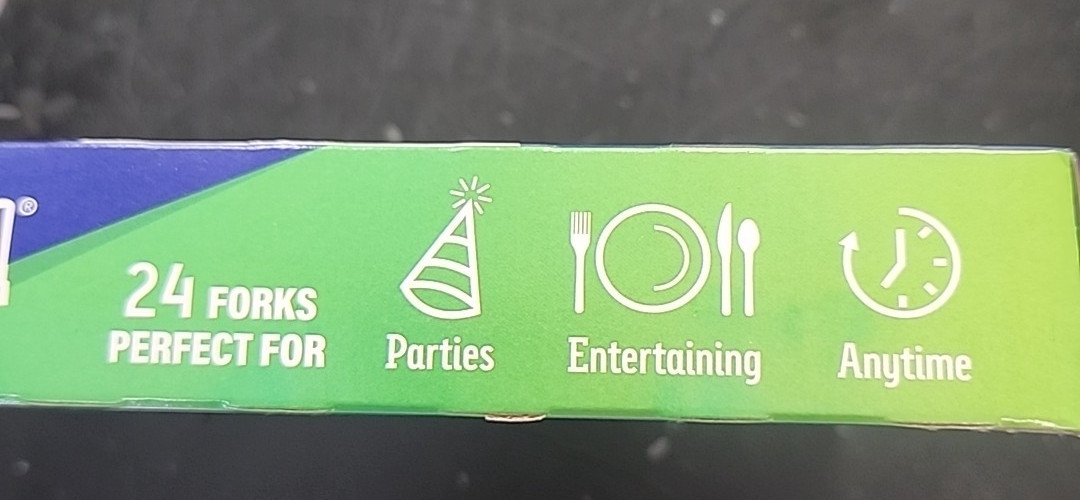 Clear Plastic Disposable All Occasion 48 Forks premium strength by Diamond