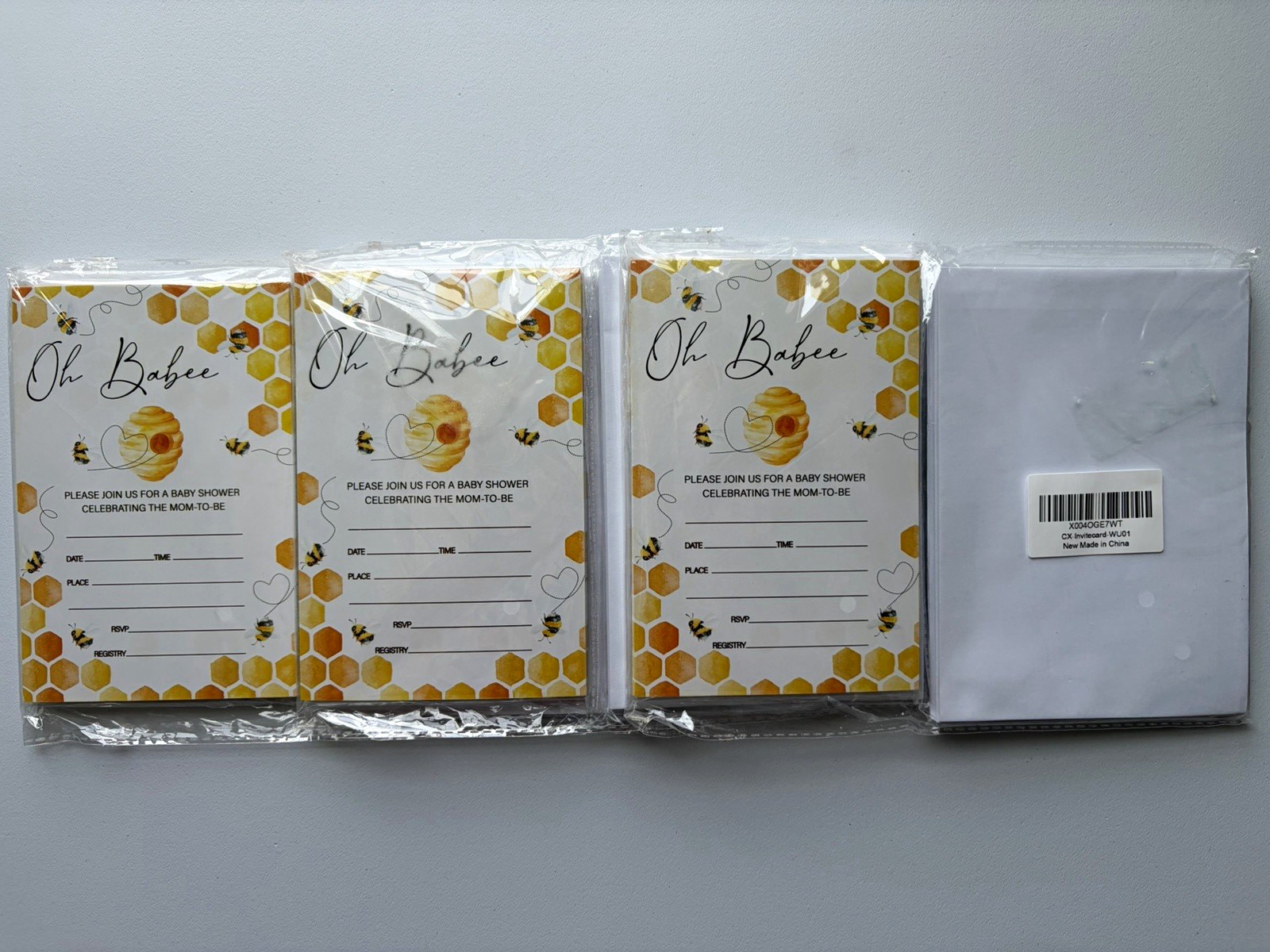 75 Oh Babee, Baby Shower Invitations and Bee Balloons