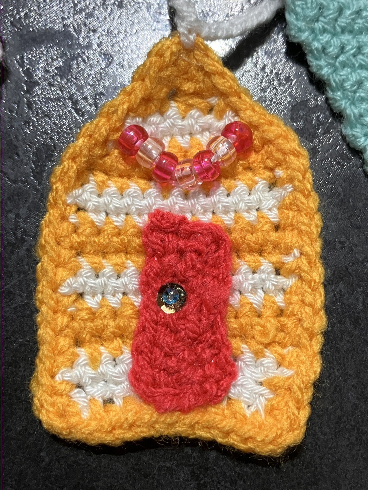 NEW Beach huts ice cream Hand Crochet Bunting Window camper summer Gift