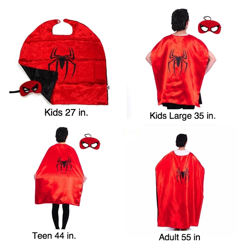 Superhero Capes and Mask for KIDS / TEEN / ADULT Costume Party Favors
