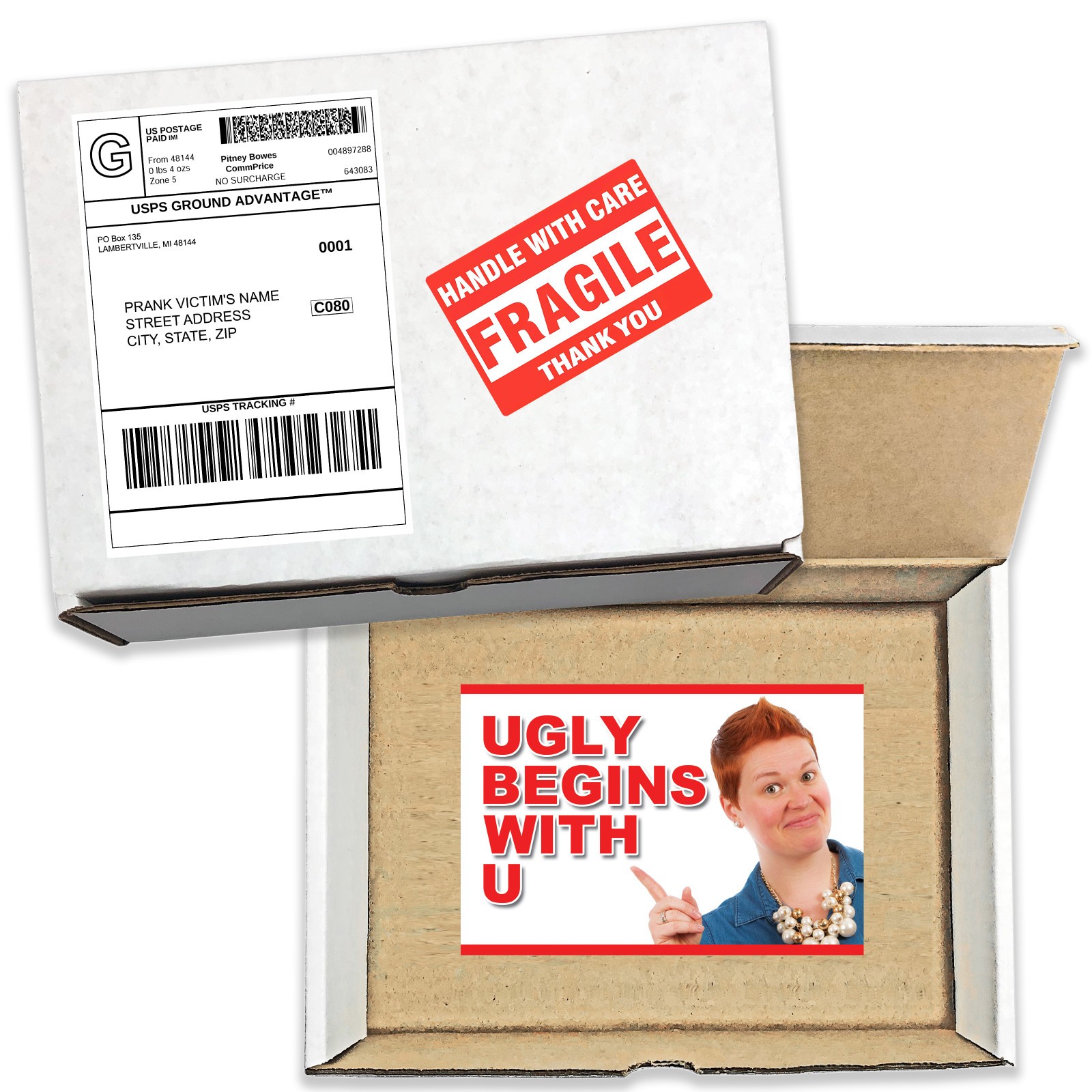 Ugly Begins with U Prank Mail Sent Anonymously!