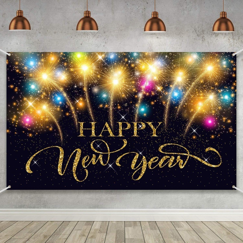 Happy New Year Party Decoration Supplies Happy New Year Eve Banner for 2026