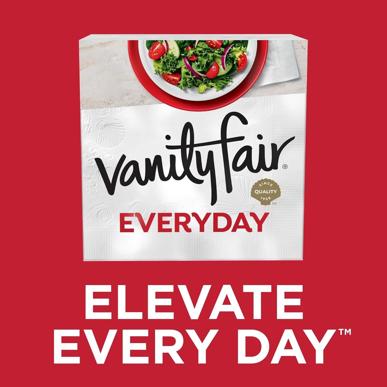 Vanity Fair Everyday Paper Napkins, 400 Count, Disposable Napkins Made Soft A…