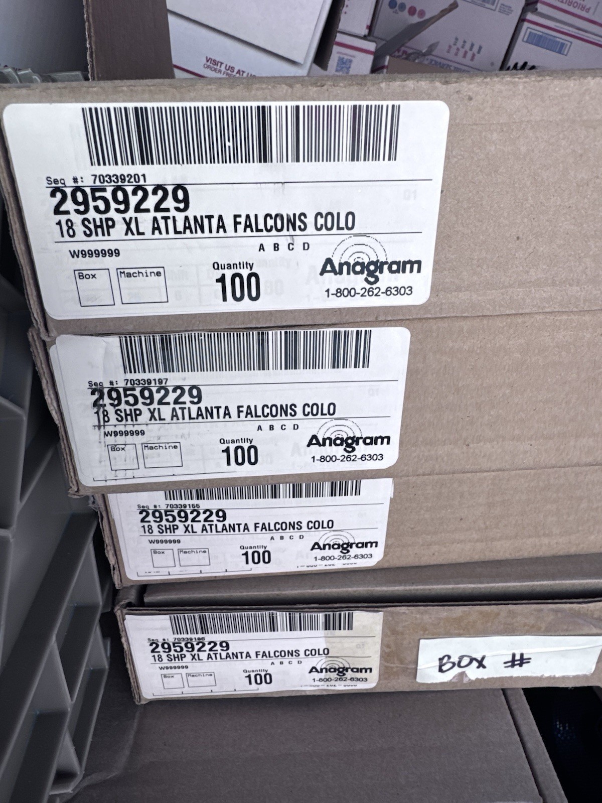 500 New Atlanta Falcons Nfl mylar helium 18 Inch Mylar Balloons