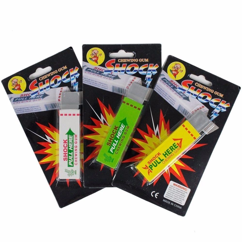 1 Pc Shocking Gum -Shocking Electric Shock Novelty Bubble Gum Prank Trick