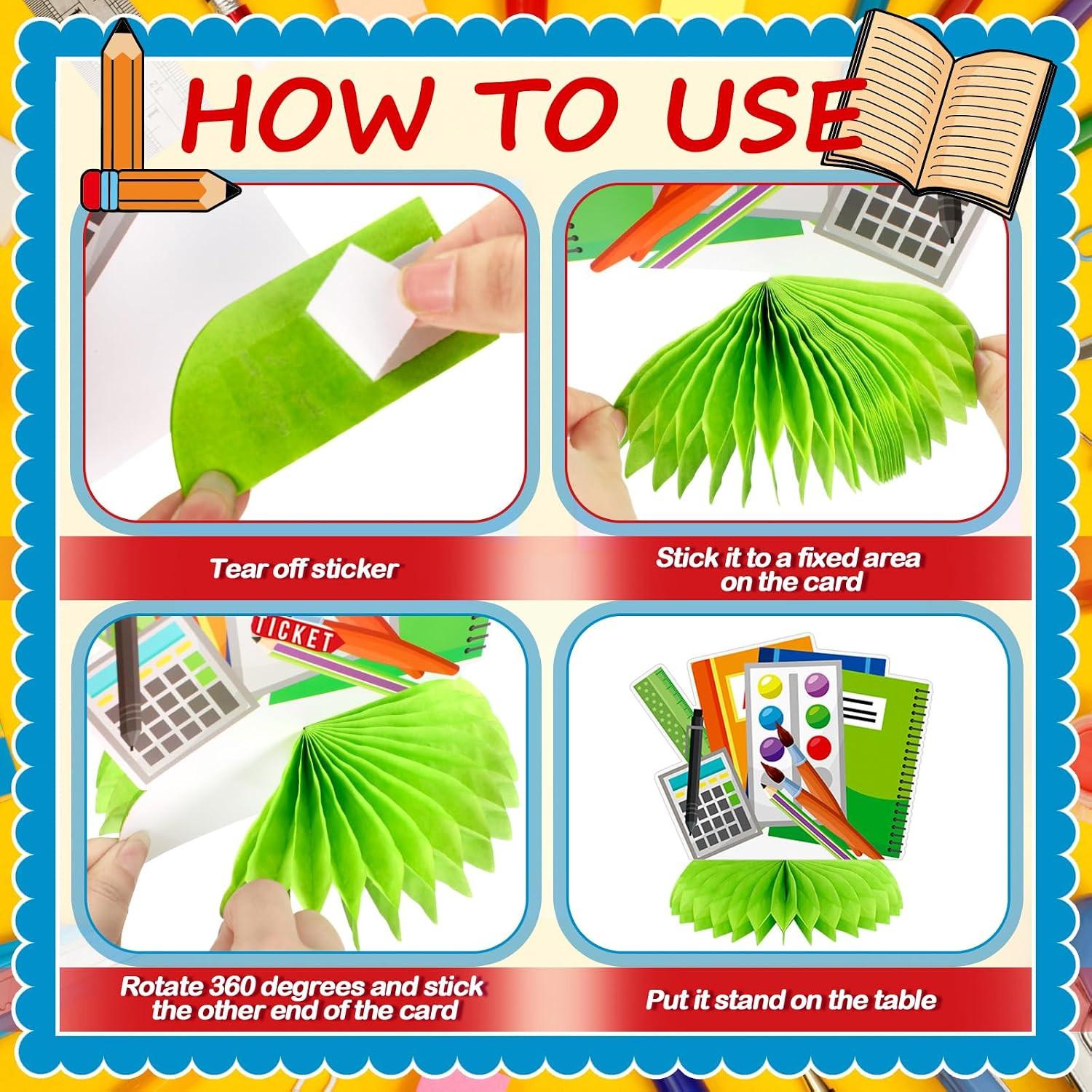 12 Pcs Back to School Decorations Welcome Back to School Table Decorations Honey