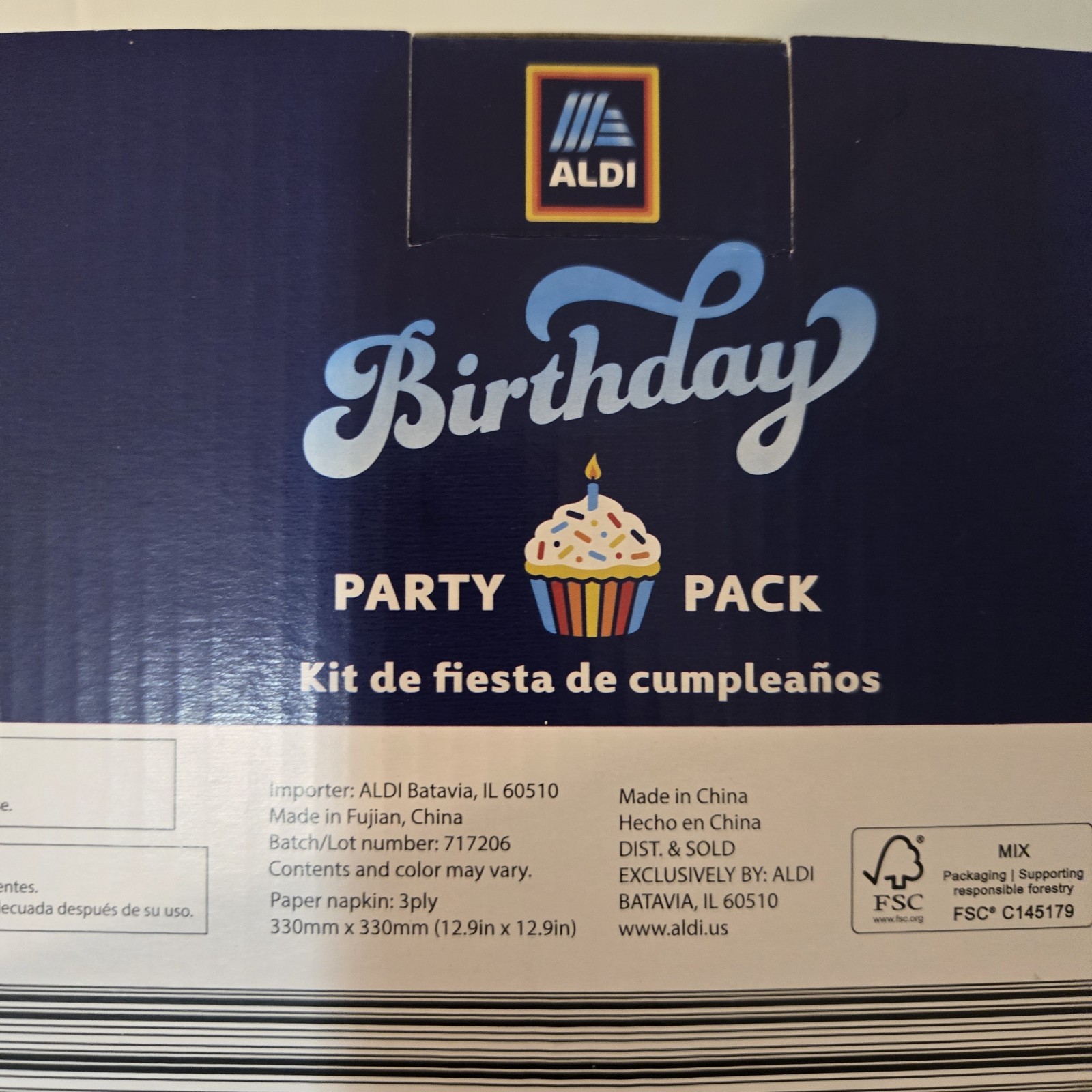 NEW 2026 ALDI 50th Birthday Celebration Box Party Pack Limited Edition –Serves 8