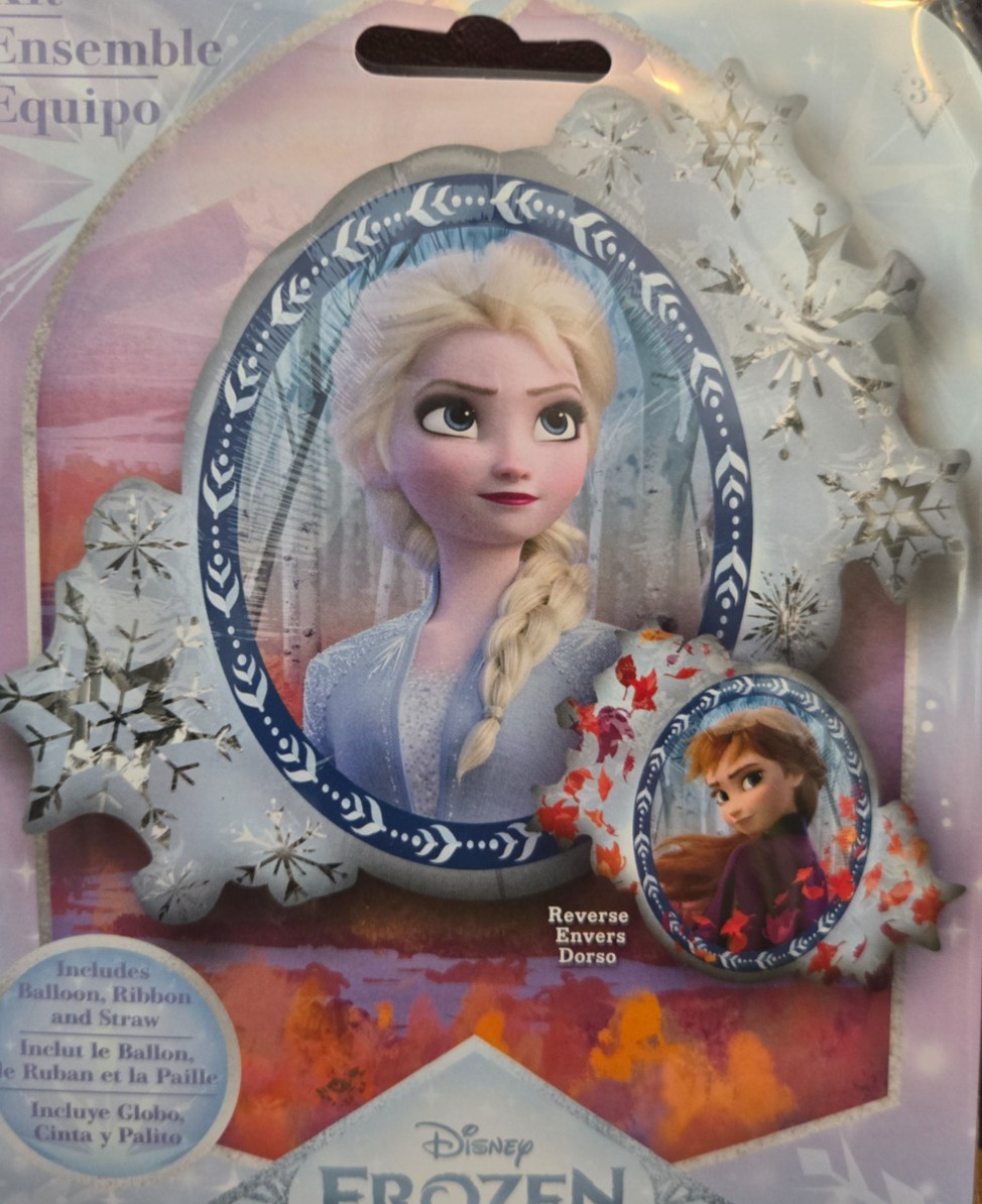 ALL Occasion Disney Frozen Elsa and Anna Birthday Mylar Balloon 30in x26in new